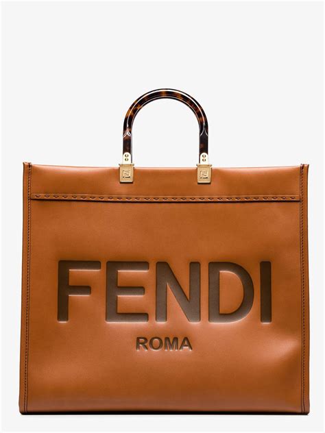 fendi shopping logo tote|fendi totes lowest price.